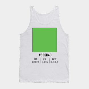 #58c84d green Tank Top